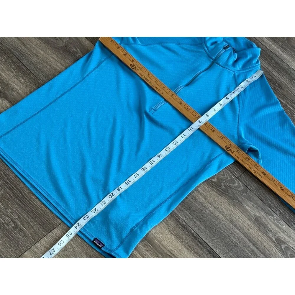 PATAGONIA CAPILENE MIDWEIGHT ZIP NECK LONG SLEEVE SPORT TOP BLUE MENS SMALL - Picture 6 of 8